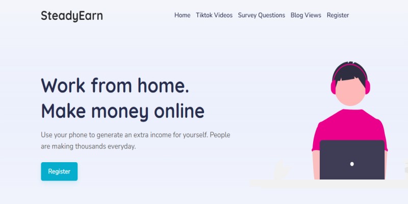 SteadyEarn, how to earn, packages, login, register