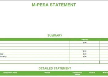How to get M-Pesa statement via email, M-Pesa statement Online